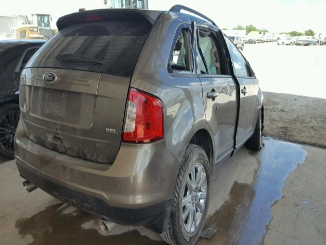 2FMDK3JC2DBC06510 - 2013 FORD EDGE SEL GRAY photo 4