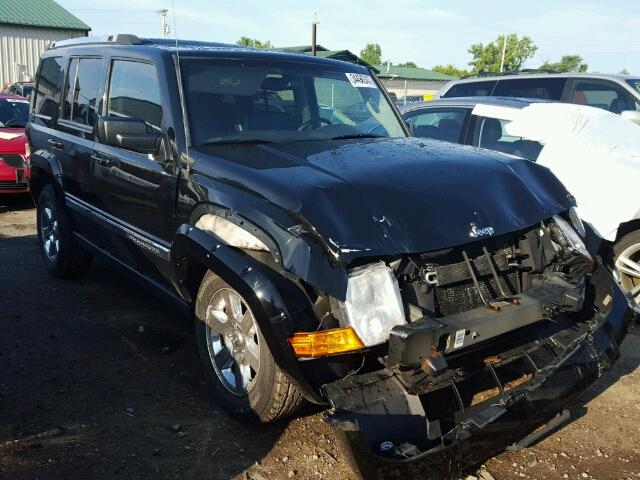 1J8HG58N28C163568 - 2008 JEEP COMMANDER BLACK photo 1