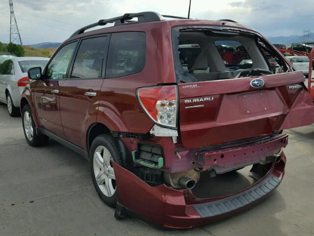 JF2SH6DC8AH803894 - 2010 SUBARU FORESTER 2 MAROON photo 3