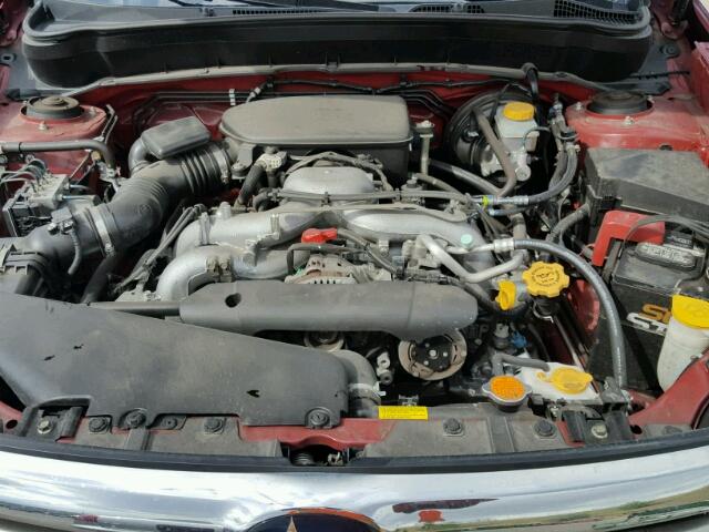 JF2SH6DC8AH803894 - 2010 SUBARU FORESTER 2 MAROON photo 7