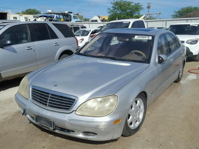 WDBNG70J42A301496 - 2002 MERCEDES-BENZ S 430 SILVER photo 2