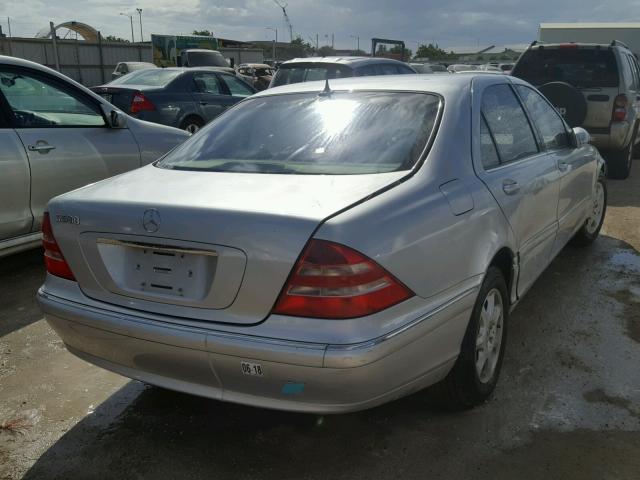 WDBNG70J42A301496 - 2002 MERCEDES-BENZ S 430 SILVER photo 4