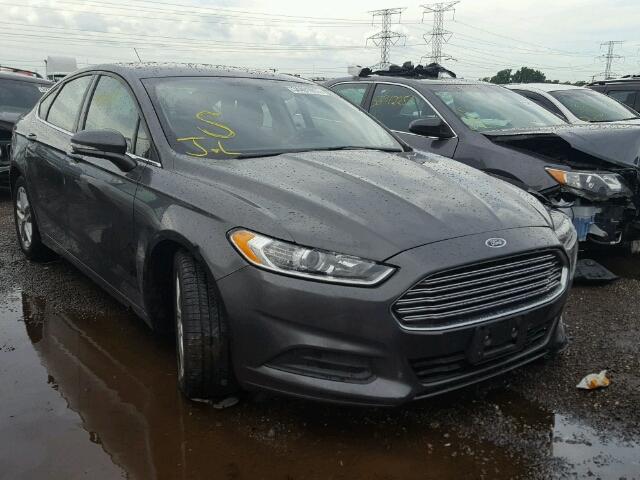 3FA6P0H71GR191435 - 2016 FORD FUSION SE GRAY photo 1