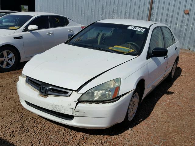 1HGCM56184A005219 - 2004 HONDA ACCORD DX WHITE photo 2