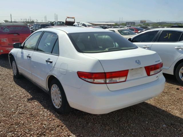 1HGCM56184A005219 - 2004 HONDA ACCORD DX WHITE photo 3