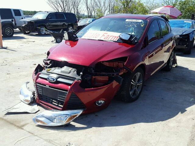 1FADP3K26EL316639 - 2014 FORD FOCUS MAROON photo 2