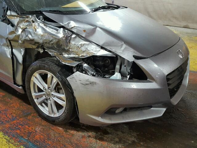 JHMZF1D65CS004319 - 2012 HONDA CR-Z EX SILVER photo 9