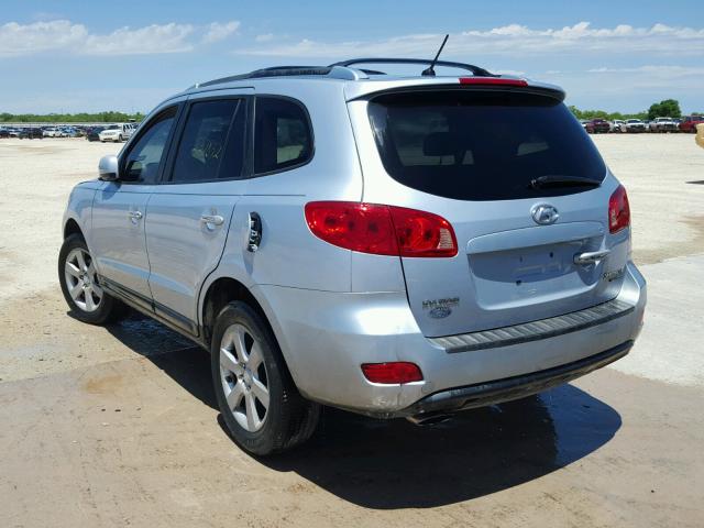 5NMSH73E97H057566 - 2007 HYUNDAI SANTA FE S SILVER photo 3