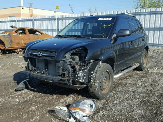 KM8JM12B06U429181 - 2006 HYUNDAI TUCSON GL BLACK photo 2