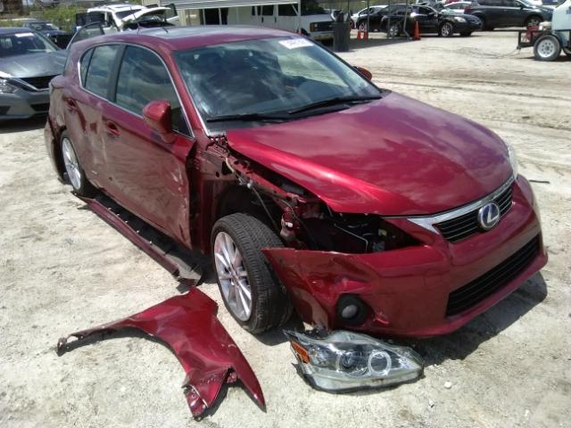 JTHKD5BH1C2093759 - 2012 LEXUS CT 200 RED photo 1