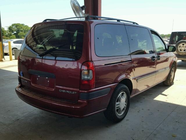 1GNDX03E93D221508 - 2003 CHEVROLET VENTURE RED photo 4