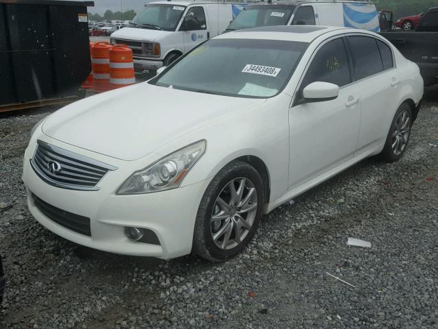 JN1CV6APXCM620108 - 2012 INFINITI G37 BASE WHITE photo 2