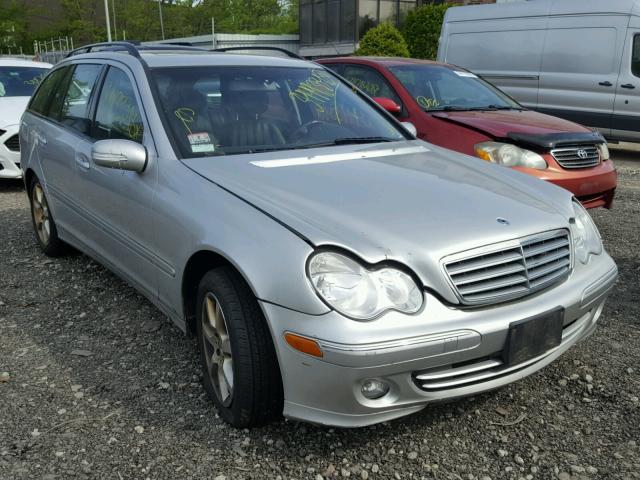 WDBRH81J75F656723 - 2005 MERCEDES-BENZ C 240 SPOR SILVER photo 1