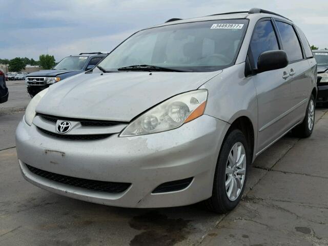 5TDZK23C47S066822 - 2007 TOYOTA SIENNA CE GRAY photo 2