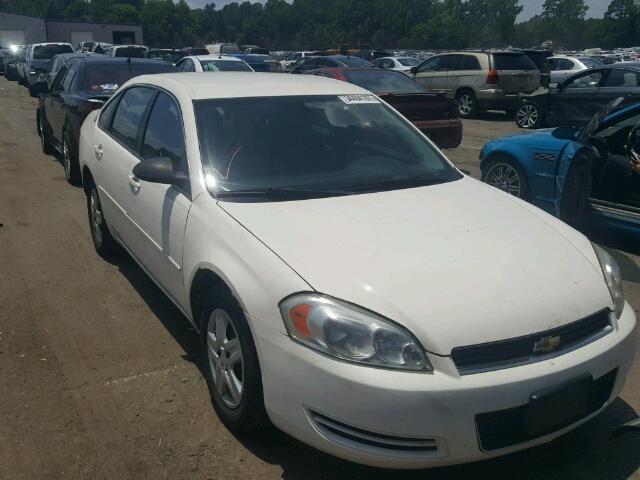 2G1WB58K469332215 - 2006 CHEVROLET IMPALA LS WHITE photo 1