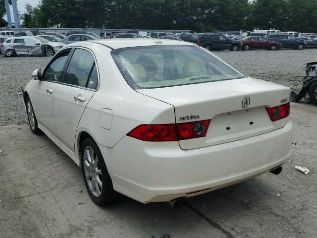 JH4CL96957C019262 - 2007 ACURA TSX WHITE photo 3