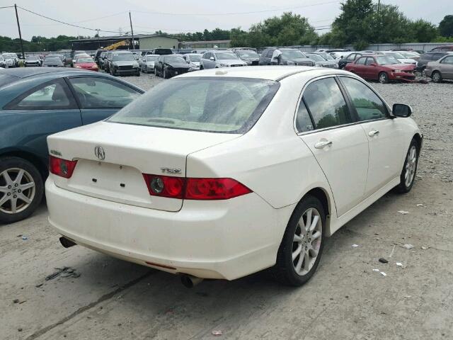 JH4CL96957C019262 - 2007 ACURA TSX WHITE photo 4