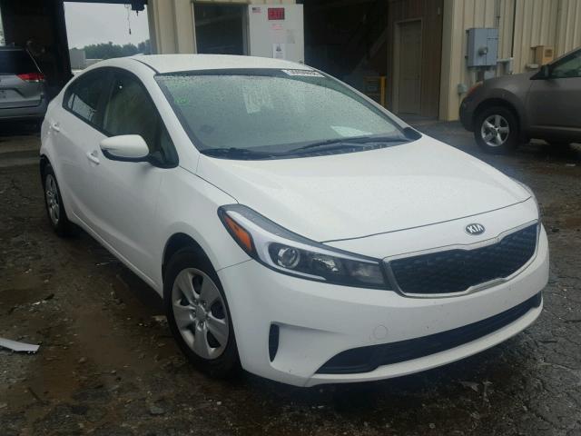 3KPFK4A79HE076603 - 2017 KIA FORTE LX WHITE photo 1