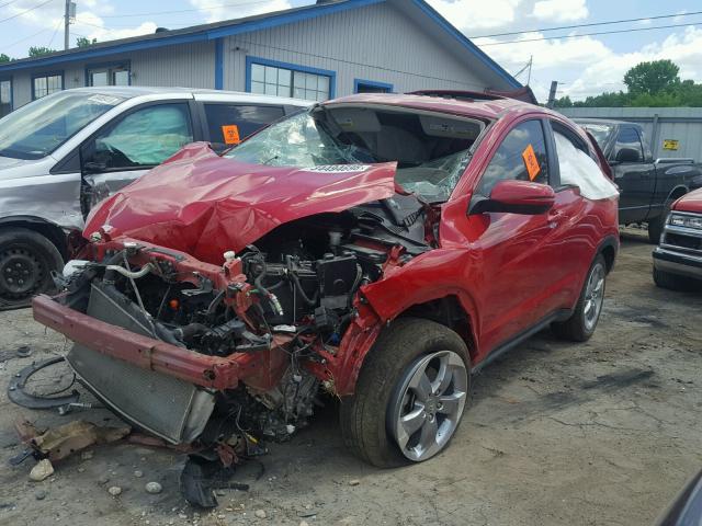 3CZRU6H52GM759281 - 2016 HONDA HR-V EX RED photo 2