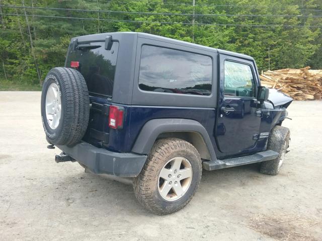 1C4AJWAG6DL600803 - 2013 JEEP WRANGLER S BLUE photo 4