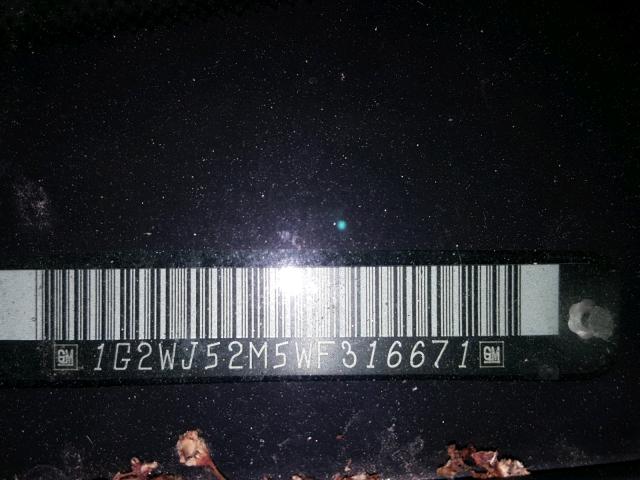 1G2WJ52M5WF316671 - 1998 PONTIAC GRAND PRIX GREEN photo 10