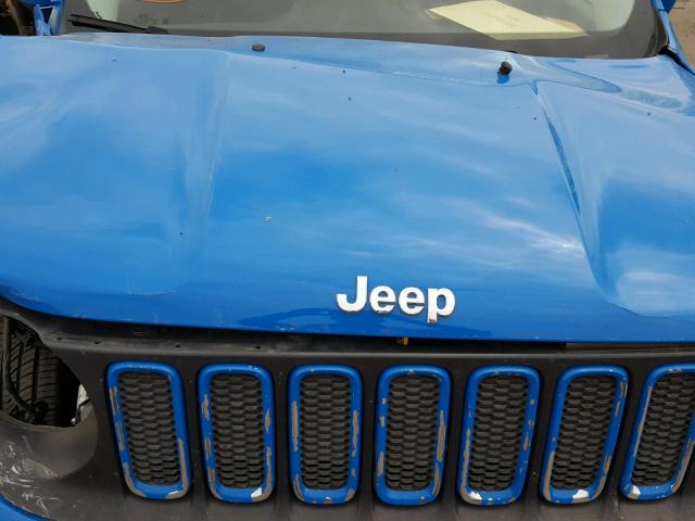 ZACCJABT8FPB40730 - 2015 JEEP RENEGADE L BLUE photo 7