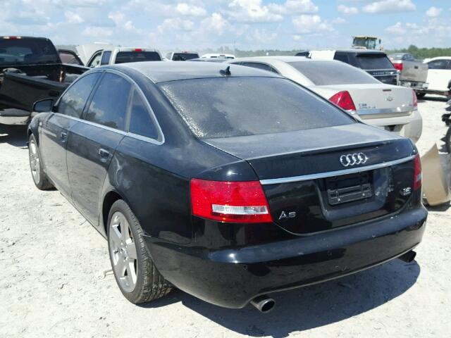 WAUEH74FX8N104559 - 2008 AUDI A6 BLACK photo 3