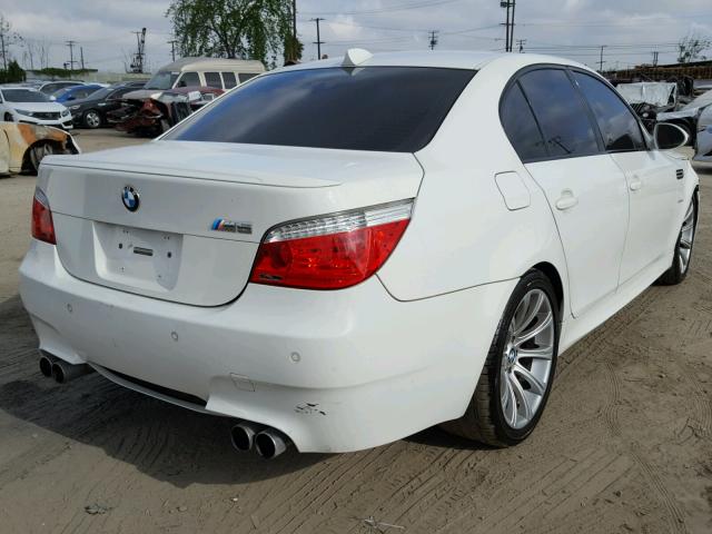 WBSNB9C58AC043442 - 2010 BMW M5 WHITE photo 4
