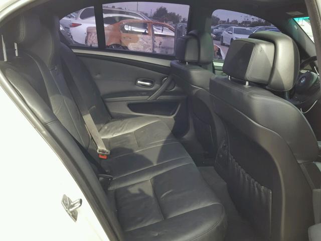 WBSNB9C58AC043442 - 2010 BMW M5 WHITE photo 6
