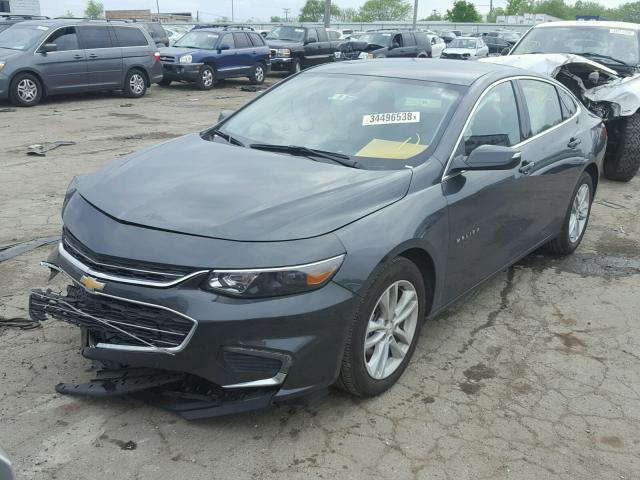 1G1ZD5ST4JF127731 - 2018 CHEVROLET MALIBU LT GRAY photo 2