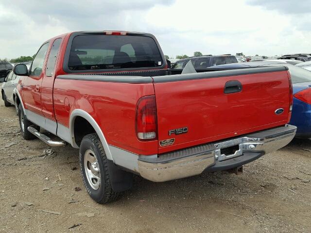 1FTRX18WXXNA86349 - 1999 FORD F150 RED photo 3