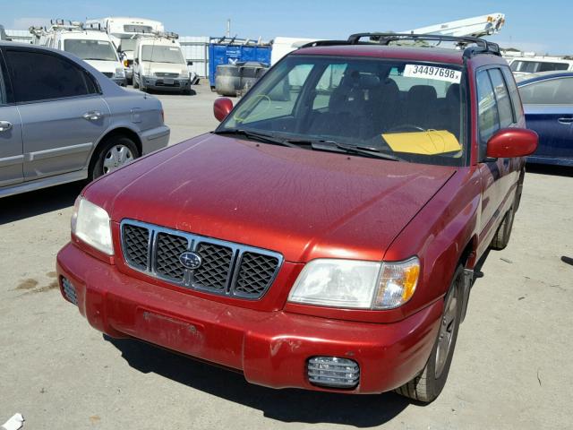 JF1SF65691H722468 - 2001 SUBARU FORESTER S RED photo 2