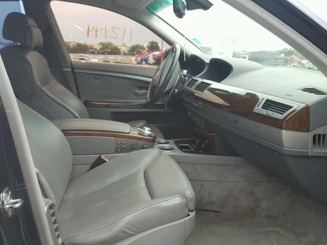 WBAGN63545DS58335 - 2005 BMW 745 LI BLUE photo 5