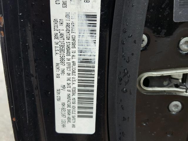 1J4NT1FB5BD150607 - 2011 JEEP COMPASS SP BLACK photo 10