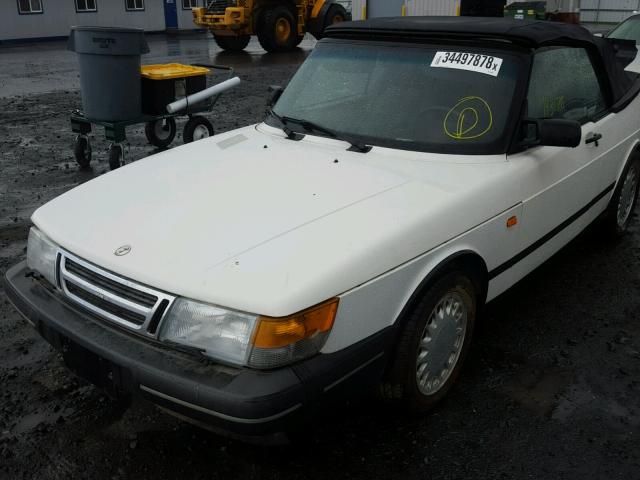 YS3AL76L0M7007820 - 1991 SAAB 900 BASE WHITE photo 2