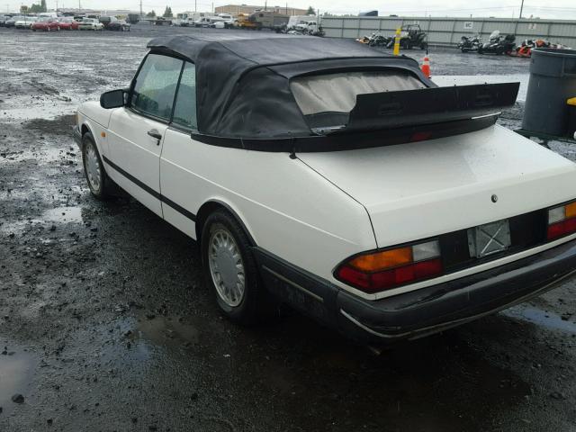 YS3AL76L0M7007820 - 1991 SAAB 900 BASE WHITE photo 3