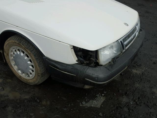 YS3AL76L0M7007820 - 1991 SAAB 900 BASE WHITE photo 9