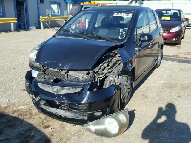 JHMGD37687S001716 - 2007 HONDA FIT S 黑色 照片 2
