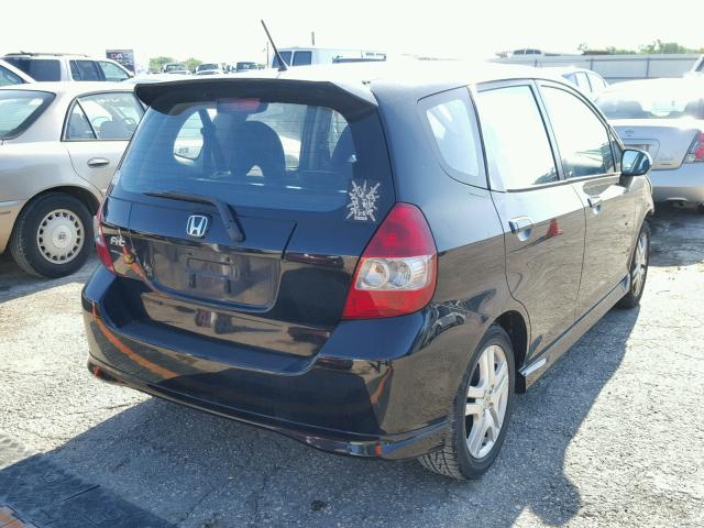 JHMGD37687S001716 - 2007 HONDA FIT S 黑色 照片 4