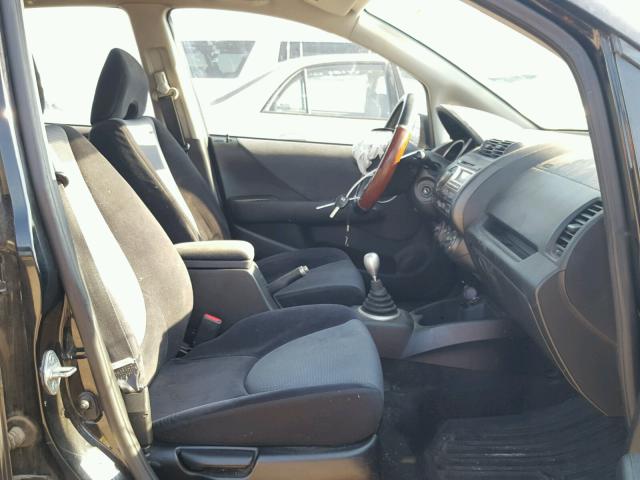 JHMGD37687S001716 - 2007 HONDA FIT S 黑色 照片 5