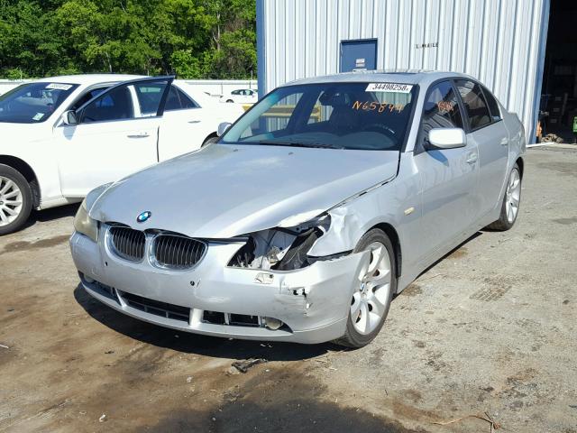 WBANB33595CN65844 - 2005 BMW 545 I SILVER photo 2