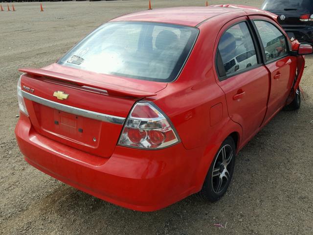 KL1TG5DE8BB115858 - 2011 CHEVROLET AVEO LT RED photo 4