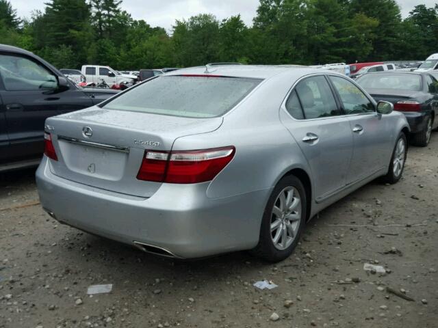 JTHBL46F185063043 - 2008 LEXUS LS 460 SILVER photo 4