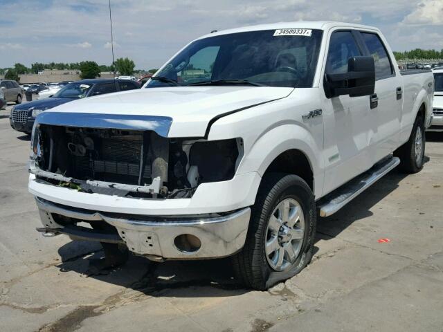 1FTFW1ET7EFC33721 - 2014 FORD F150 SUPER WHITE photo 2