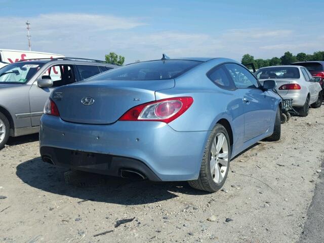 KMHHU6KH7AU003562 - 2010 HYUNDAI GENESIS CO BLUE photo 4