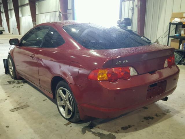 JH4DC54842C033802 - 2002 ACURA RSX RED photo 3