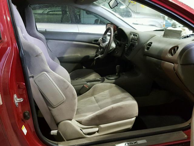 JH4DC54842C033802 - 2002 ACURA RSX RED photo 5