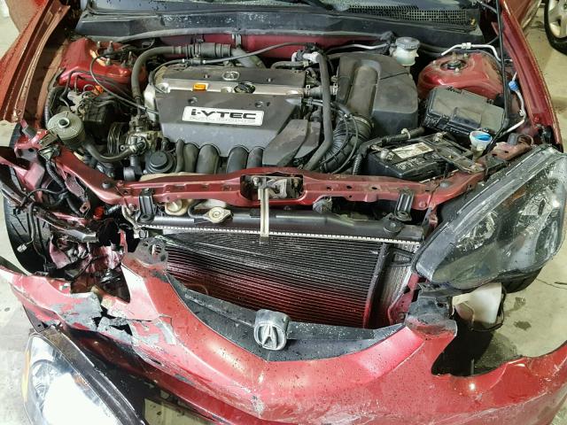 JH4DC54842C033802 - 2002 ACURA RSX RED photo 7