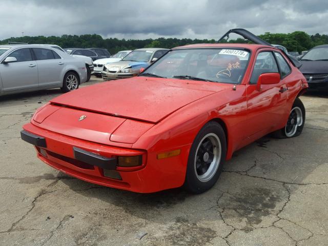 WP0AA0947DN457615 - 1983 PORSCHE 944 RED photo 2