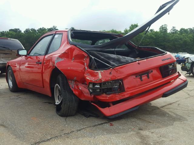 WP0AA0947DN457615 - 1983 PORSCHE 944 RED photo 3